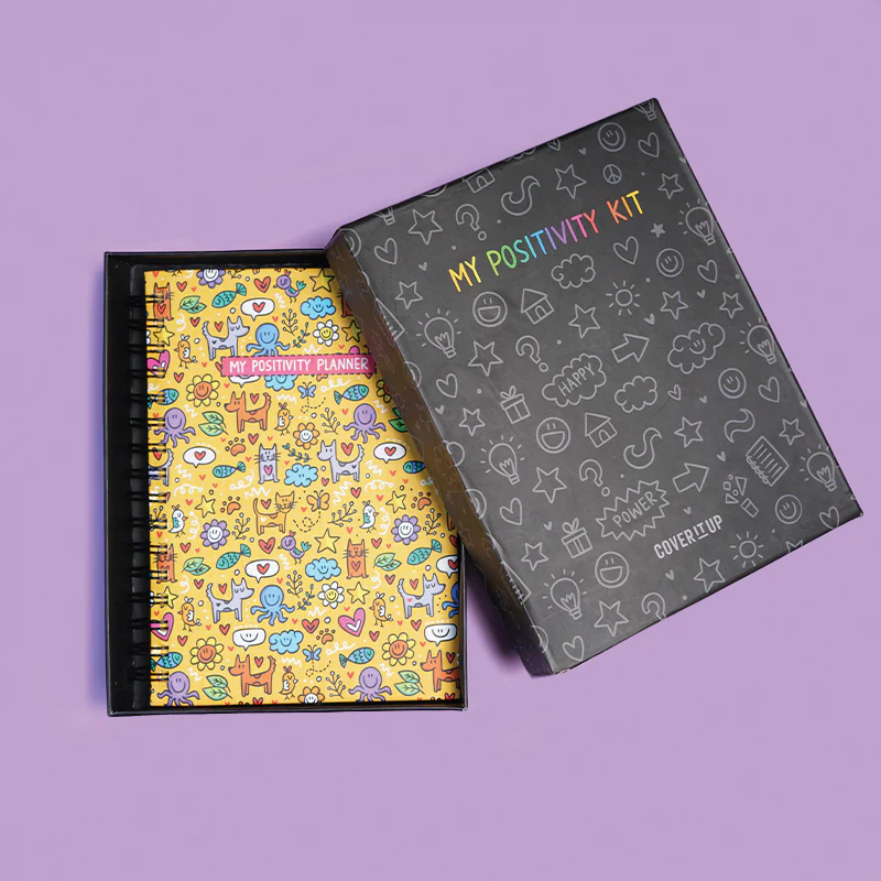 The Positivity Planner 2026 - Fun Yellow Animal Themed Printed Planner - Image 4