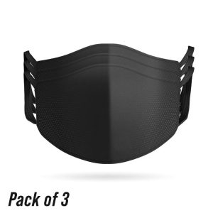 Pack of 3 Black Reusable Face Mask